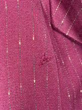 Load image into Gallery viewer, 1940's Cranberry Pinstripe Gabardine Suit Jacket - Size S
