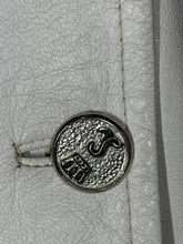 Load image into Gallery viewer, 1960's Casa Lopez Belted White Leather Trench Coat - Size M