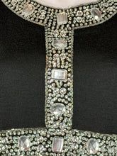 Load image into Gallery viewer, 1990's Adrienne Vittadini Rhinestone Little Black Dress - Size M