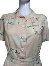 Load image into Gallery viewer, 1940's Pink and Green Playsuit Romper Size S