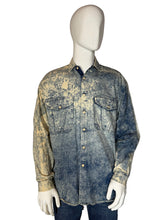 Load image into Gallery viewer, 1980's Acid Washed Denim Button Up - Size XL