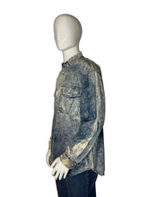 Load image into Gallery viewer, 1980's Acid Washed Denim Button Up - Size XL