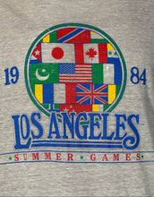 Load image into Gallery viewer, 1984 LA Olympic Summer Games Heather Gray Tee - Size L