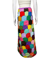 Load image into Gallery viewer, Colorful quilted skirt on a mannequin