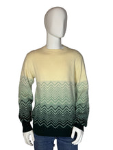 Load image into Gallery viewer, Mannequin wearing a patterned sweater with a plain background