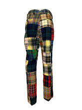 Load image into Gallery viewer, 1960's Patchwork Tartan Plaid Wool Pants - Size 35X31