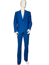 Load image into Gallery viewer, Blue suit on a mannequin against a plain wall.