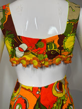 Load image into Gallery viewer, 1960's Tropical Two Piece Convertible Overall set Size M