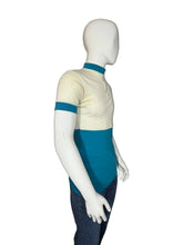 Load image into Gallery viewer, Mannequin wearing a vintage cycling jersey with 'Schlitz Light Tucson' text on a plain background