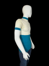 Load image into Gallery viewer, Mannequin wearing a vintage cycling jersey with 'Schlitz Light Tucson' text on a plain background