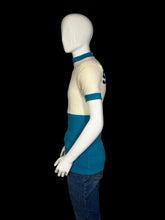 Load image into Gallery viewer, Mannequin wearing a vintage cycling jersey with 'Schlitz Light Tucson' text on a plain background