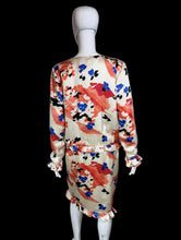 Load image into Gallery viewer, 1980's Silk Floral Valentino Dress Size M