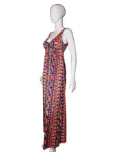 Load image into Gallery viewer, Mannequin wearing a colorful dress with a plain background
