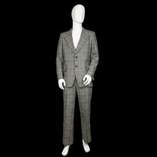 Load image into Gallery viewer, Gray checkered suit on a mannequin against a white wall.