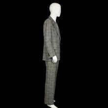 Load image into Gallery viewer, Gray checkered suit on a mannequin against a white wall.