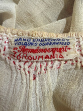 Load image into Gallery viewer, 1930's Emrboidered Romainan Boho Blouse - Size M