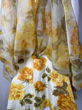 Load image into Gallery viewer, 1960's Floral Chiffon Party Dress - Size S/M