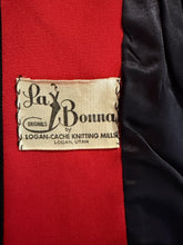 Load image into Gallery viewer, 1940's Red and Black Gabardine Suit Jacket - Size S