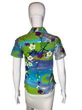 Load image into Gallery viewer, 1970's Asian Novelty Print Blouse - Size XS/X