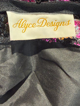 Load image into Gallery viewer, Close up of label that says "Alyce Designs"