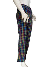 Load image into Gallery viewer, Plaid flared pants against a white background.