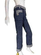 Load image into Gallery viewer, Mannequin wearing blue jeans with a plain background