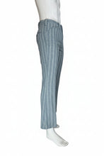 Load image into Gallery viewer, Blue striped pants on a mannequin against a plain background