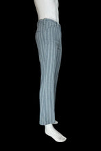 Load image into Gallery viewer, Blue striped pants on a mannequin against a plain background
