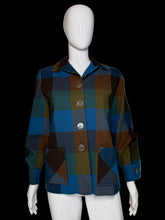 Load image into Gallery viewer, Plaid jacket on a mannequin against a plain background