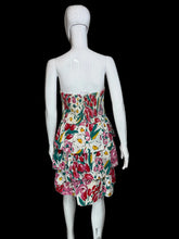 Load image into Gallery viewer, Floral dress on a mannequin against a white wall