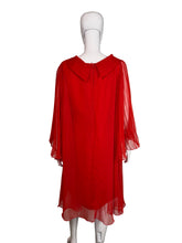 Load image into Gallery viewer, Red dress on a mannequin against a white wall