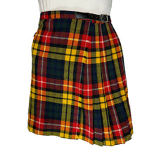 Load image into Gallery viewer, Plaid skirt worn by a mannequin on a plain background