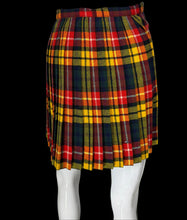 Load image into Gallery viewer, Plaid skirt on a mannequin against a white background