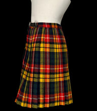 Load image into Gallery viewer, Plaid skirt on a mannequin against a plain background