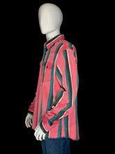 Load image into Gallery viewer, Mannequin wearing a pink and green striped garment