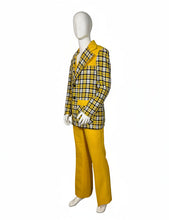 Load image into Gallery viewer, Mannequin wearing a yellow plaid suit