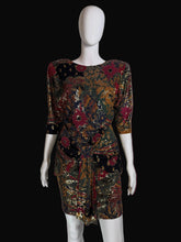 Load image into Gallery viewer, Mannequin wearing a patterned dress against a plain background.