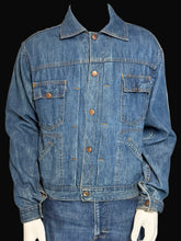 Load image into Gallery viewer, Blue denim jacket on a white background