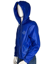 Load image into Gallery viewer, Blue jacket on a mannequin against a white background