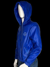 Load image into Gallery viewer, Blue jacket on a mannequin against a white background