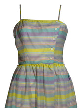 Load image into Gallery viewer, Striped dress on a mannequin with a white background