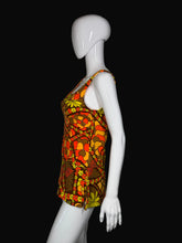 Load image into Gallery viewer, Colorful vintage swimsuit on a mannequin