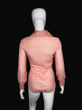 Load image into Gallery viewer, Red and white checkered bodysuit on a mannequin