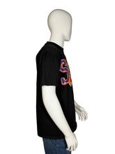 Load image into Gallery viewer, Black t-shirt with Phoenix Suns logo on a mannequin
