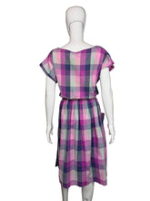 Load image into Gallery viewer, Plaid dress on a mannequin against a plain background