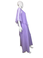 Load image into Gallery viewer, Mannequin wearing a purple dress with a white background