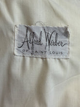 Load image into Gallery viewer, Label on a beige fabric with 'Alfred Weber of Saint Louis' text