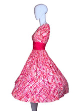 Load image into Gallery viewer, Mannequin wearing a pink and white patterned dress