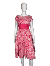 Load image into Gallery viewer, Mannequin wearing a pink and white patterned dress