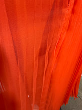 Load image into Gallery viewer, 1970's Miss Elliette Orange Sequin Chiffon Gown - Size L